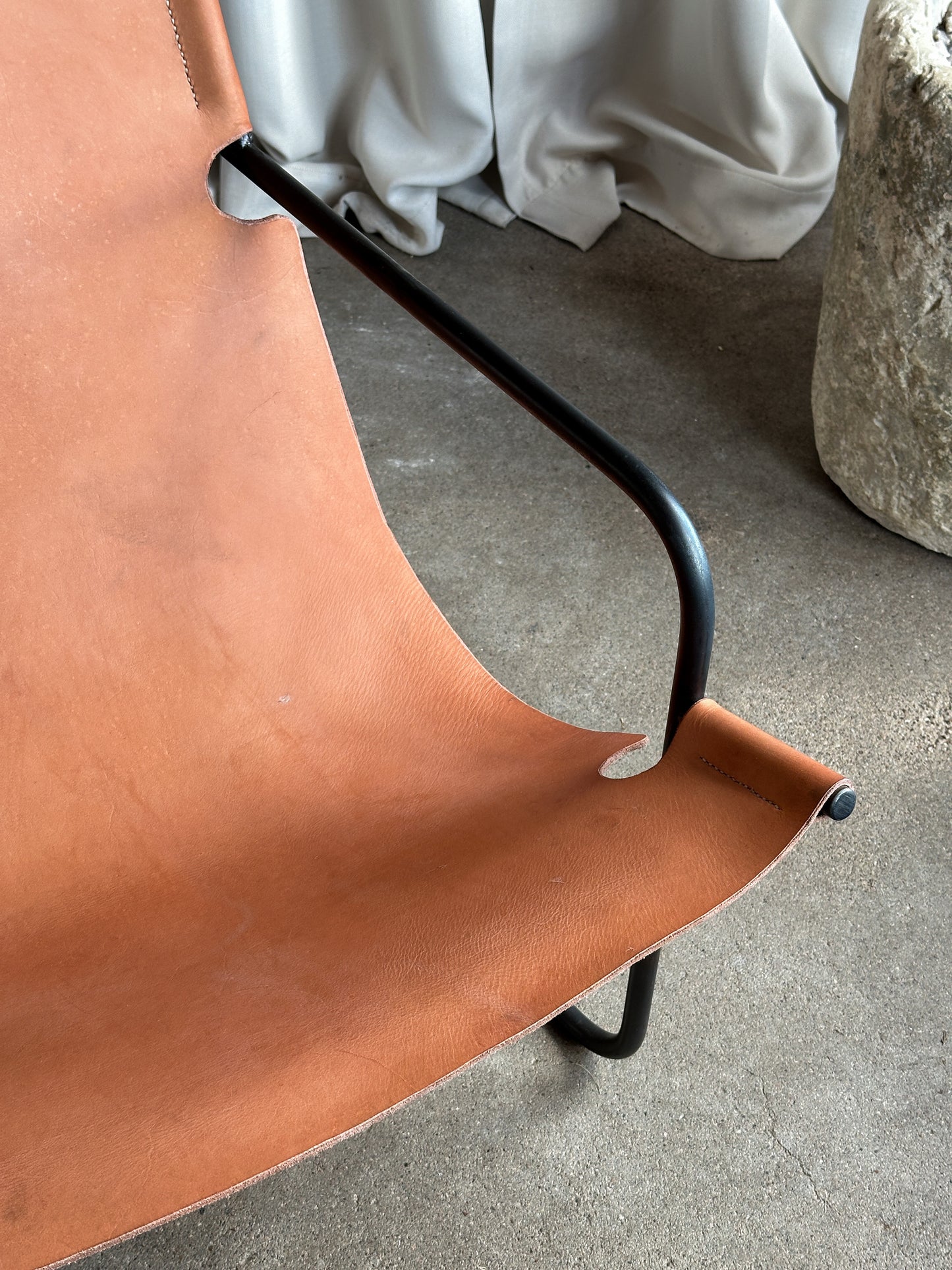 The "La Manzanita" Cantilevered Sling Chair by Jacob Downard