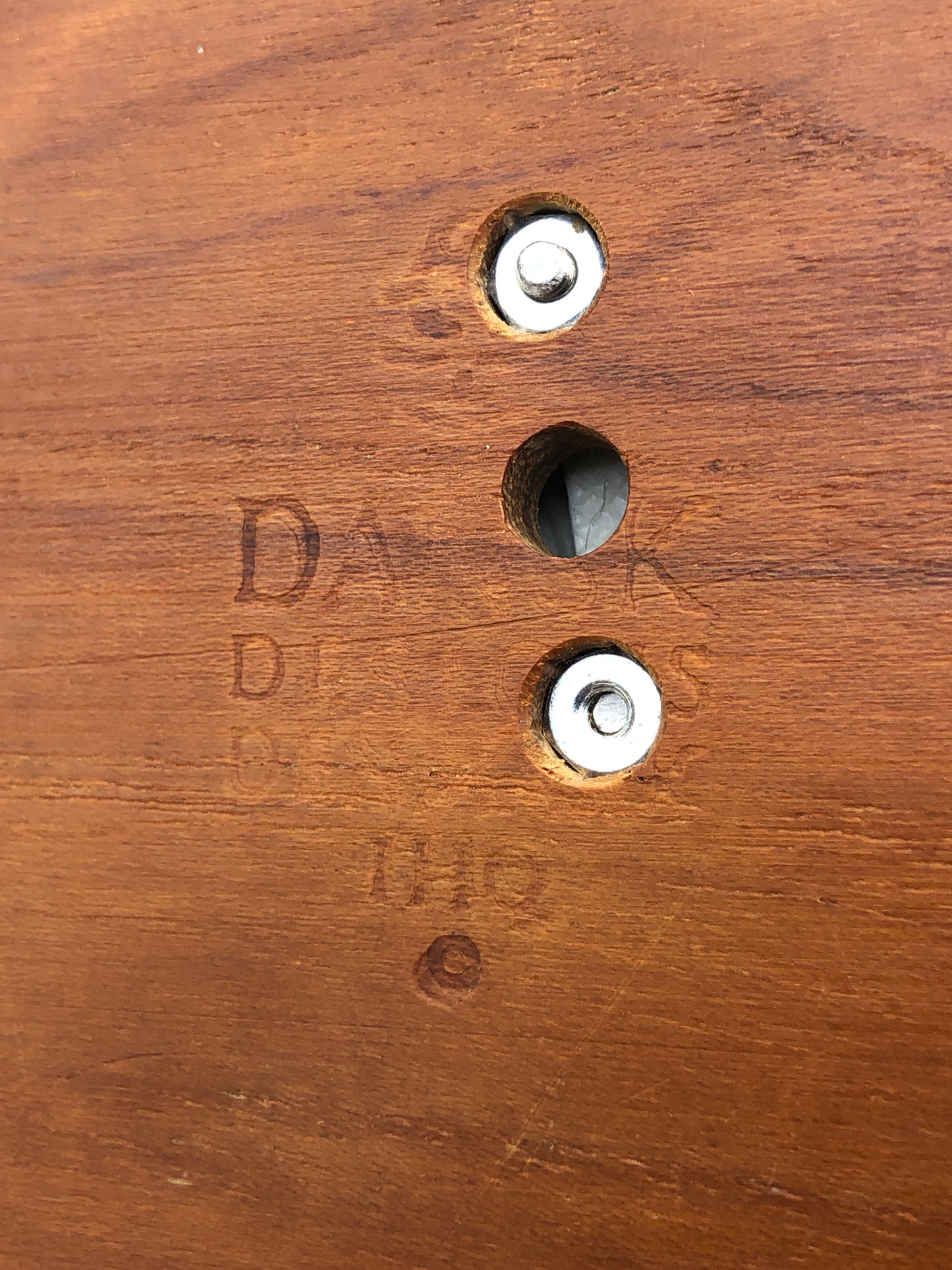 Danish Teak & Glass Table Lamp