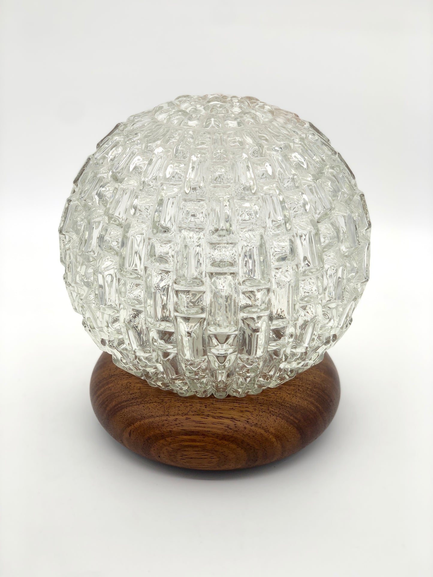 Danish Teak & Glass Table Lamp