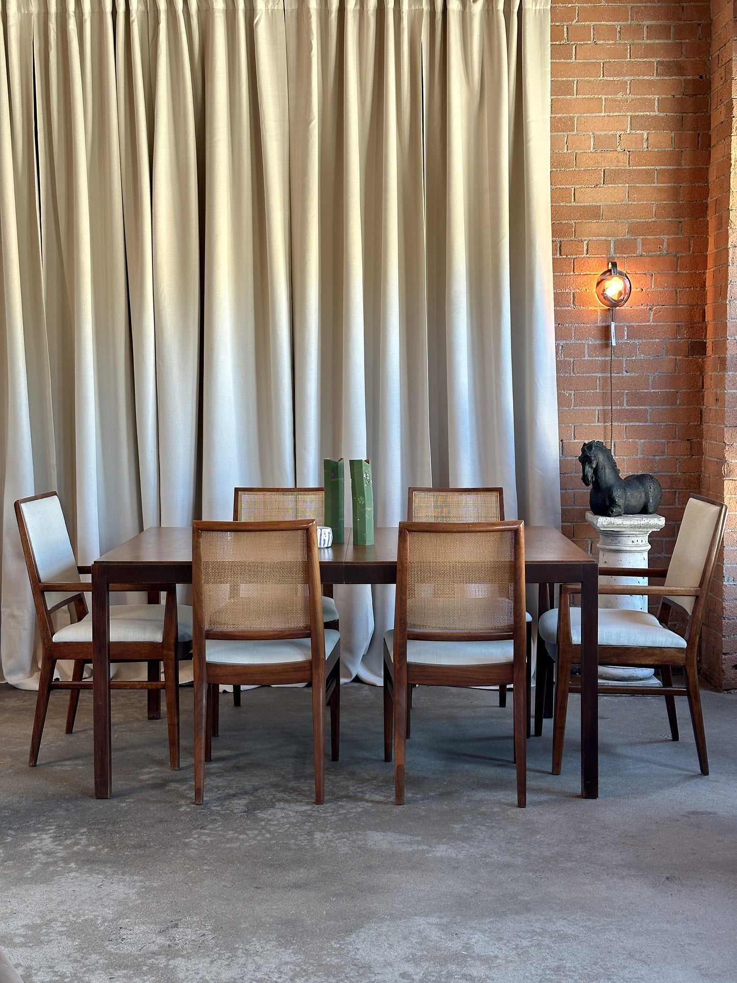 Walnut Dining Table by Directional, 1960's