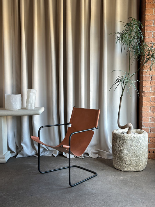 The "La Manzanita" Cantilevered Sling Chair by Jacob Downard