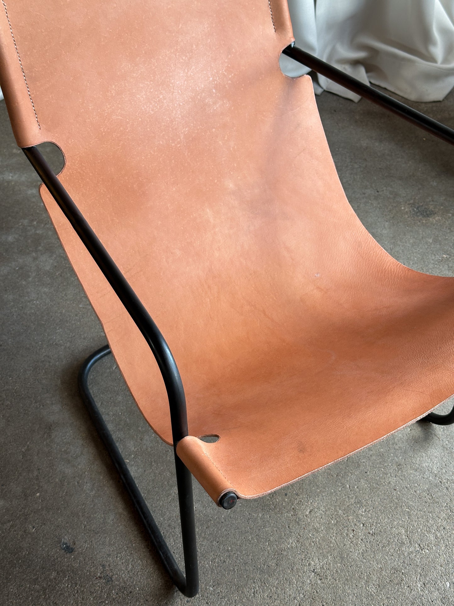 The "La Manzanita" Cantilevered Sling Chair by Jacob Downard