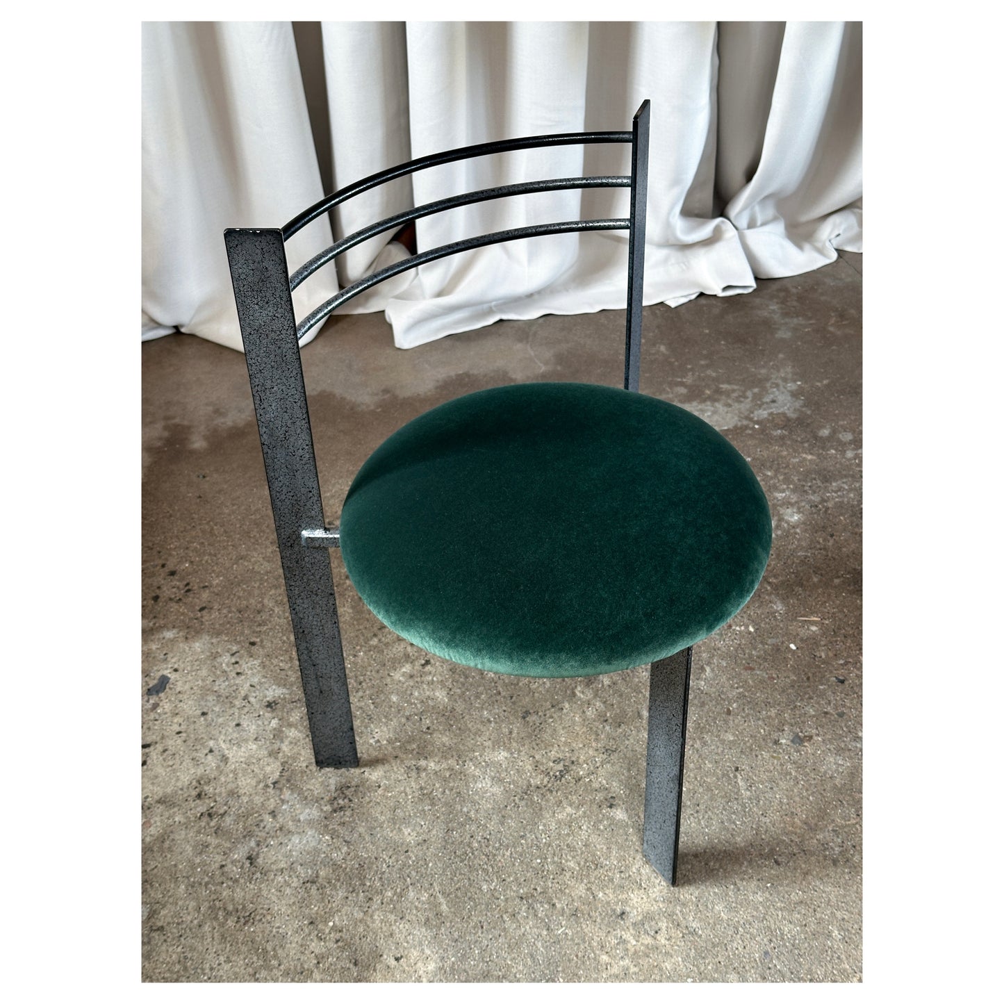 Post-modern Steel Side Chair