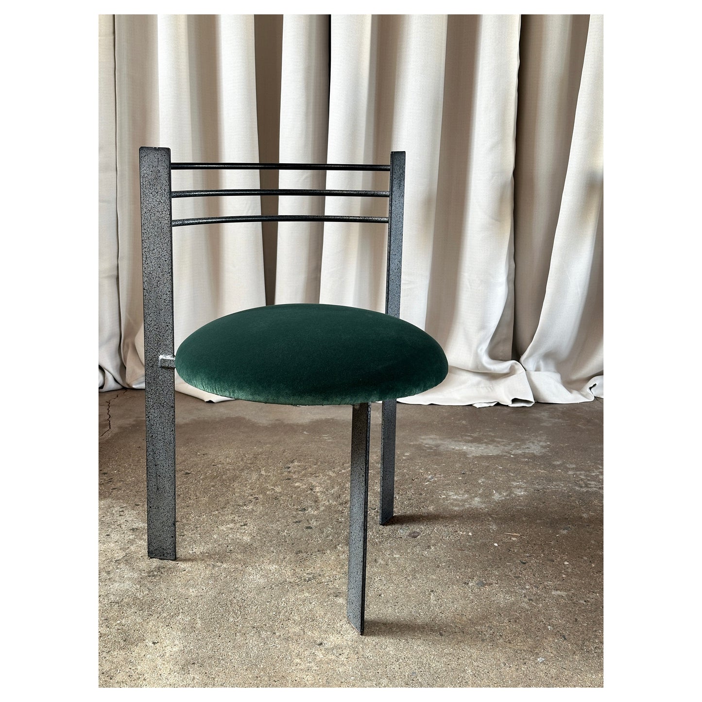 Post-modern Steel Side Chair