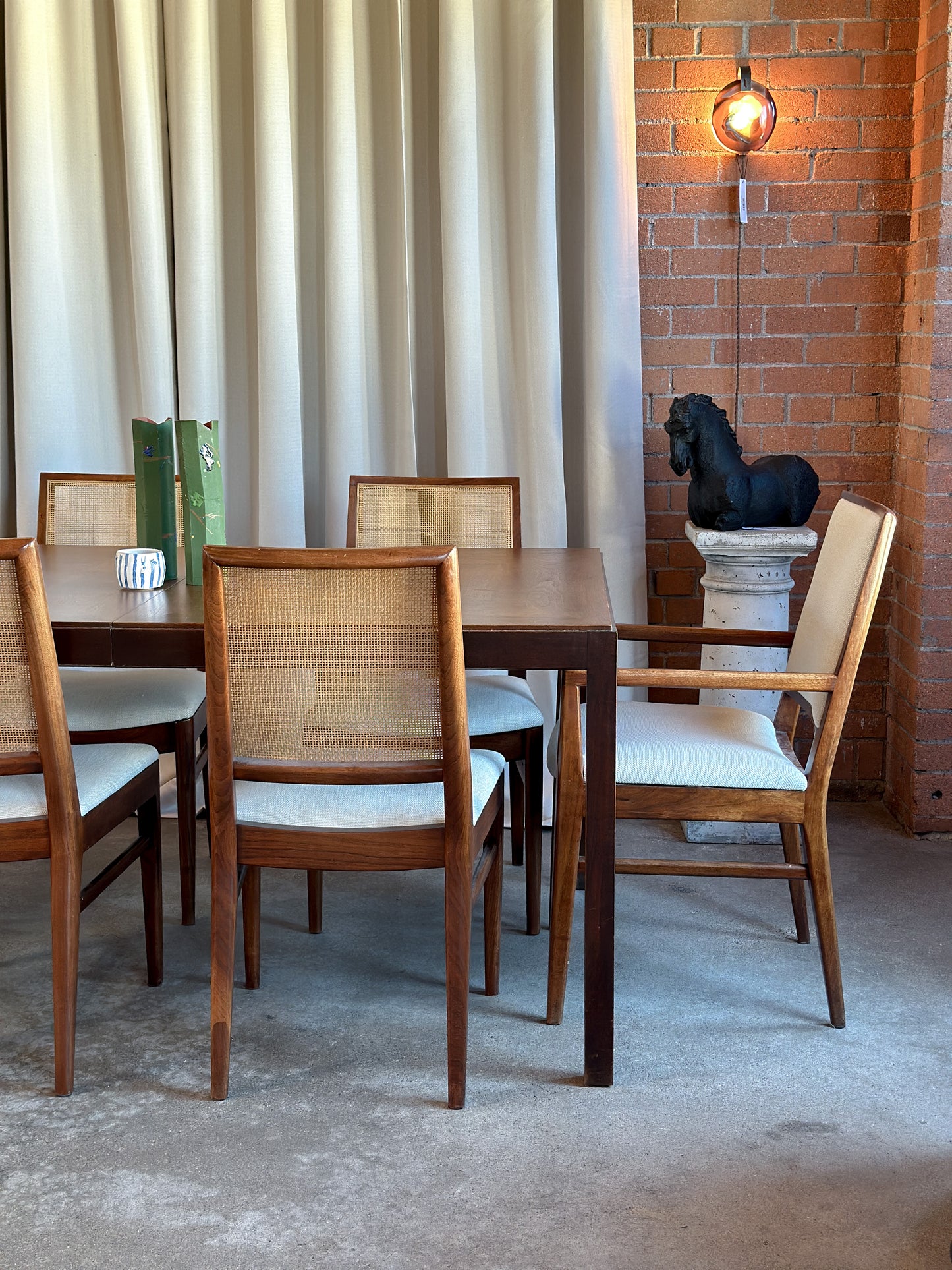 Walnut Dining Table by Directional, 1960's